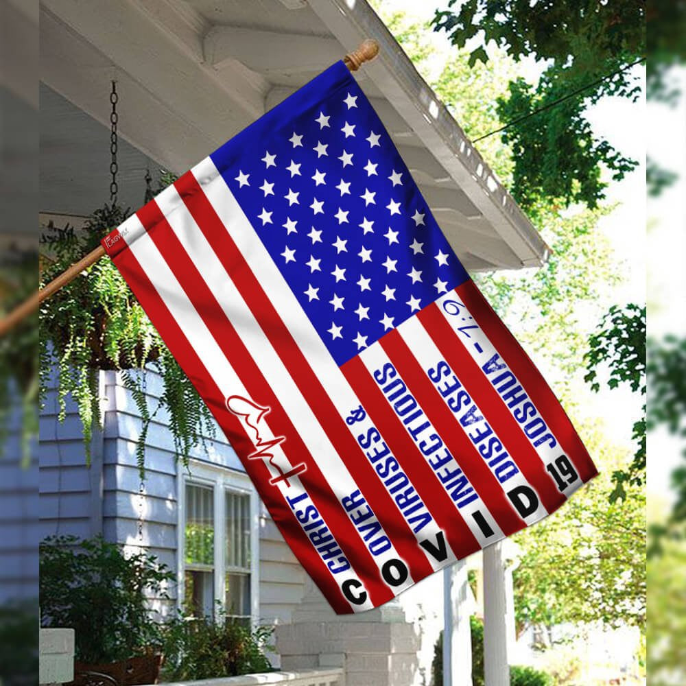 Christian Garden Flags, America Strong Jesus Christ Joshua 19 Flag, Christian House Flags, Christian Cross Flag, Faith Flag