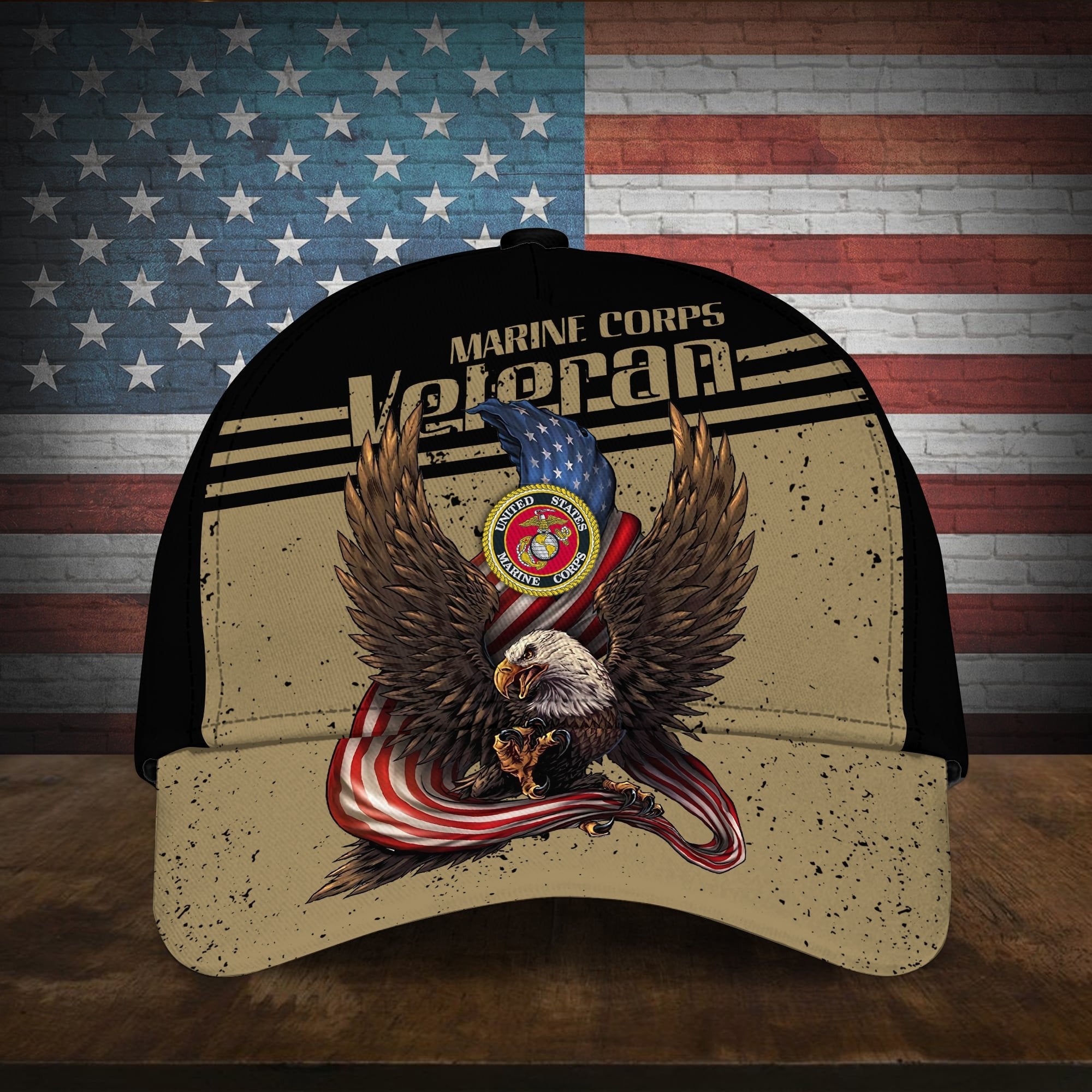 American Cool Eagle Multiservice U.S Veteran Cap MH110701