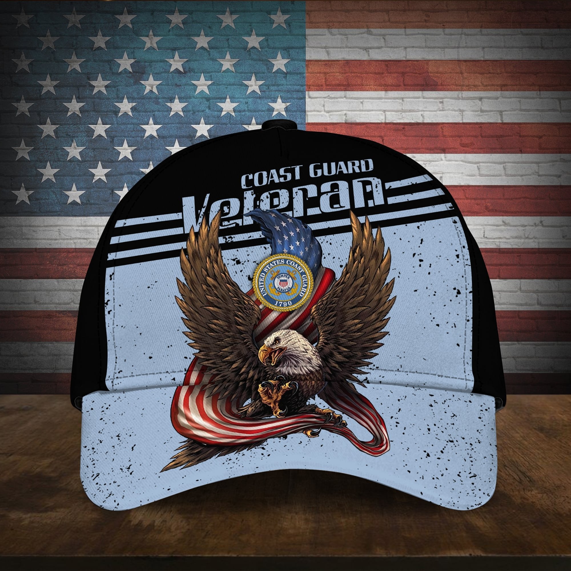 American Cool Eagle Multiservice U.S Veteran Cap MH110701