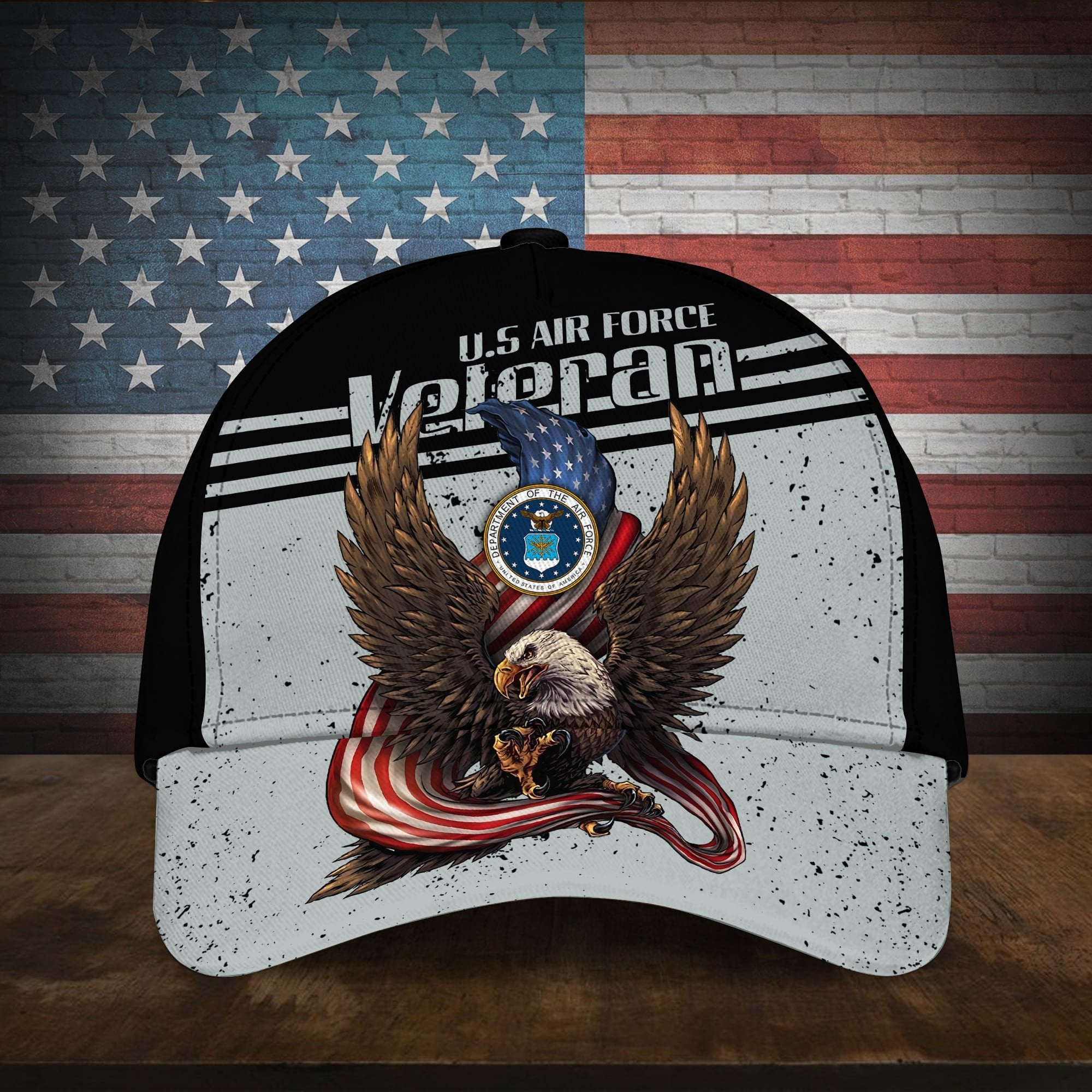 American Cool Eagle Multiservice U.S Veteran Cap MH110701