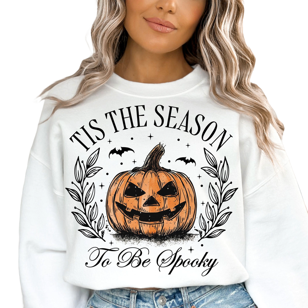 Halloween Tis The Season Sweatshirt Skeleton Sweatshirt Its Fall Yall Plus Size Fall Shirt Spooky Season Sweatshirt Dancing Skeletons