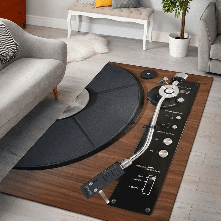 Dj Music Art Rug Carpet Washable Rugs