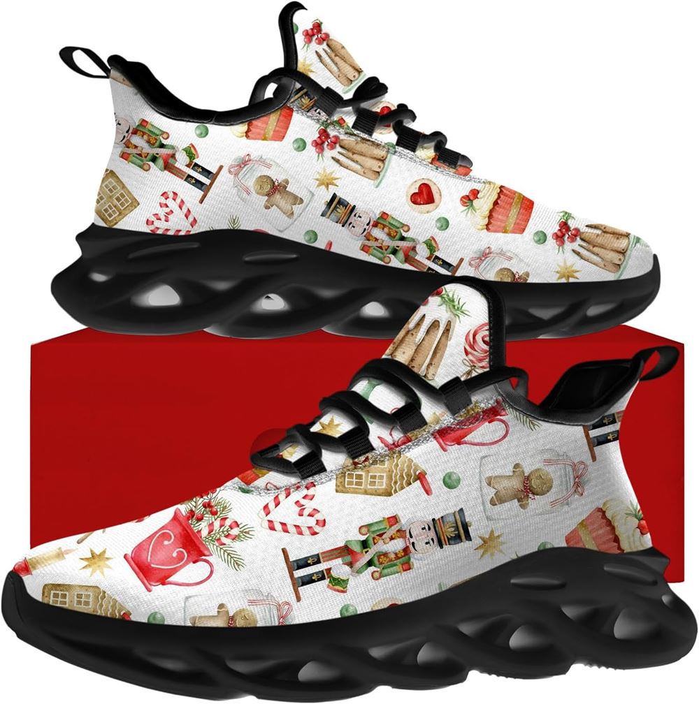 Christmas Running Shoes, Christmas Table Decoration Max Soul Shoes For Men Women, Christmas Shoes, Winter Fashion Shoes