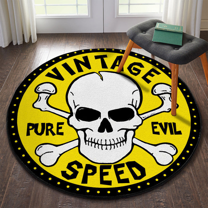 Vintage Speed Pure Evil Round Mat