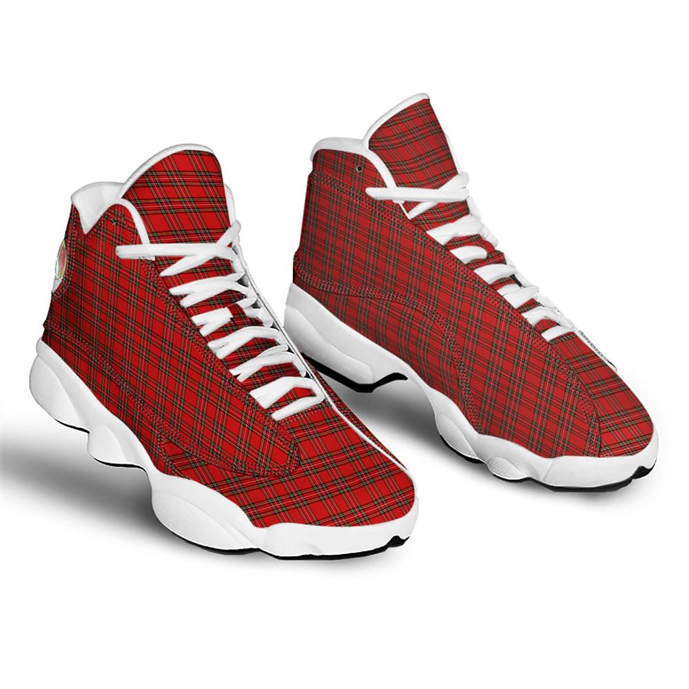 Christmas Basketball Shoes, Tartan Christmas Scottish Print Pattern Jd13 Shoes For Men Women, Christmas Fashion Shoes