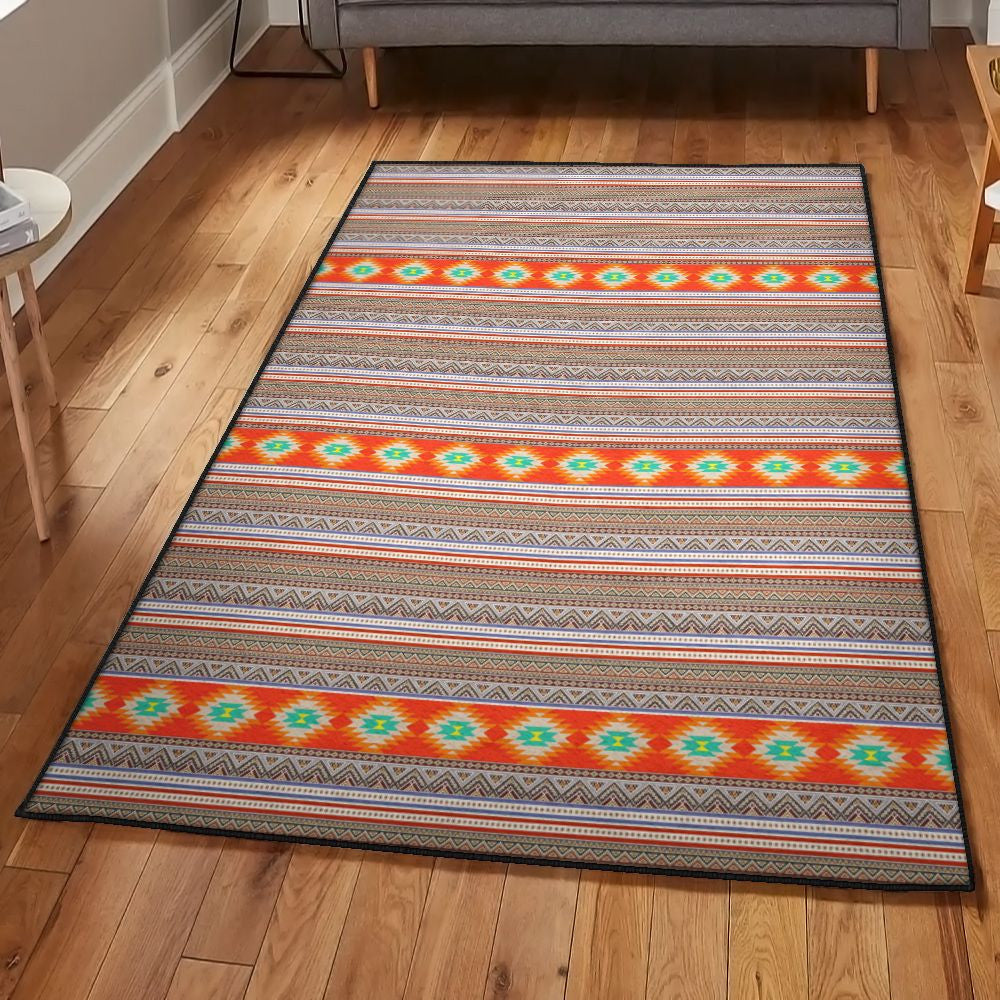 Diamond Serape Diamonds Rug Rectangle Rugs Washable Area Rug Non-Slip Carpet For Living Room Bedroom