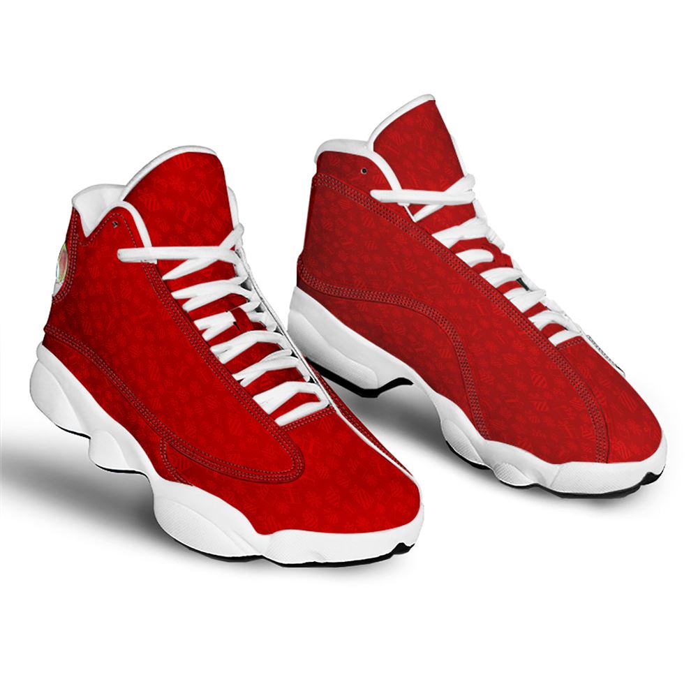 Christmas Basketball Shoes, Santa Christmas Gift Print Pattern Jd13 Shoes For Men Women, Christmas Fashion Shoes