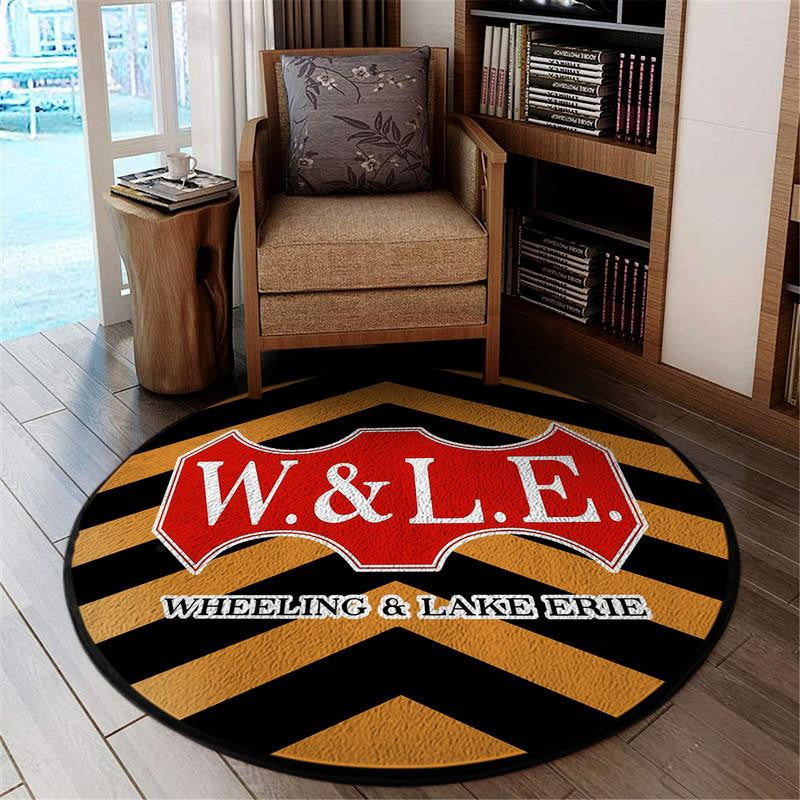 Wheeling And Lake Erie Railroad Living Room Round Mat Circle Rug