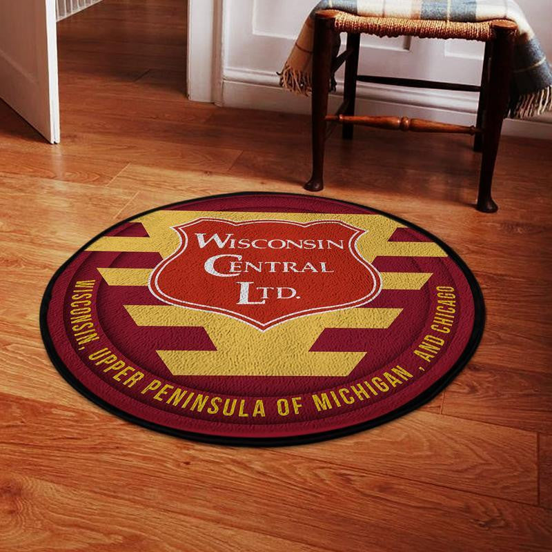 Wcl Living Room Round Mat Circle Rug Wcl Wisconsin Central Limited Railroad