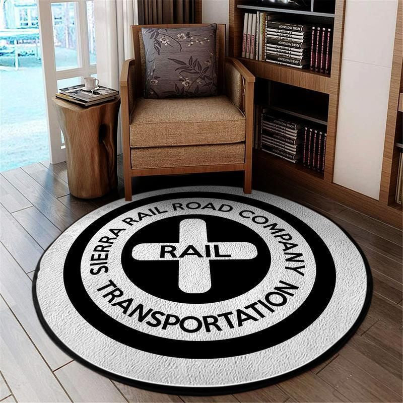 Sierrarr Living Room Round Mat Circle Rug Sierra Railroad