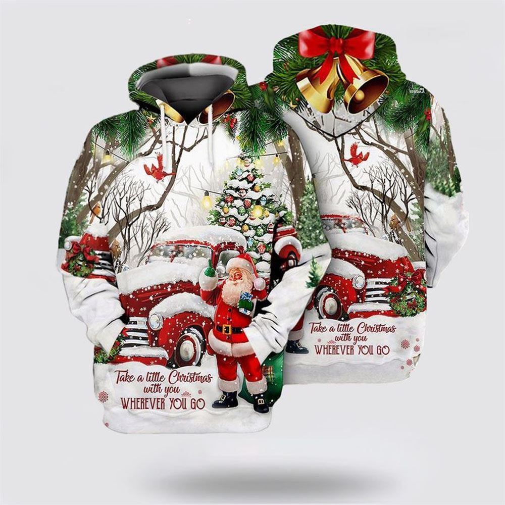 Christmas Santa 1 All Over Print 3D Hoodie For Men & Women, Christmas Hoodie Cute, Christmas Gift, Christmas Fashion