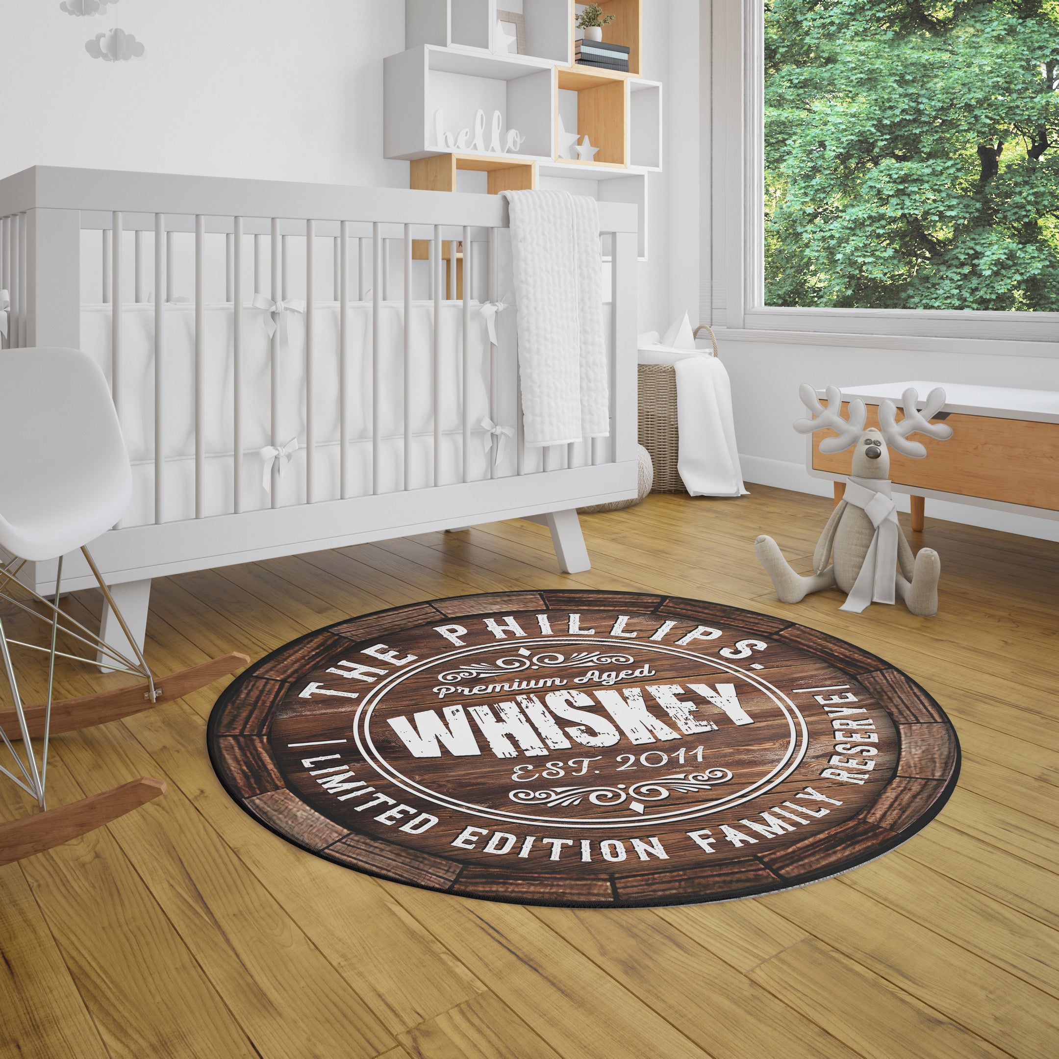 Personalized Whiskey Limited Edition Living Room Round Mat Circle Rug