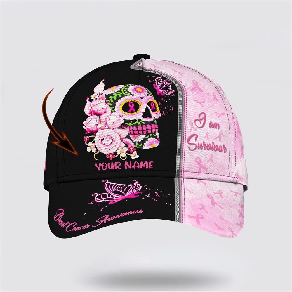 Customized Breast Cancer Awareness I A Survivor Baseball Cap, Gifts For Breast Cancer Patients, Breast Cancer Hat