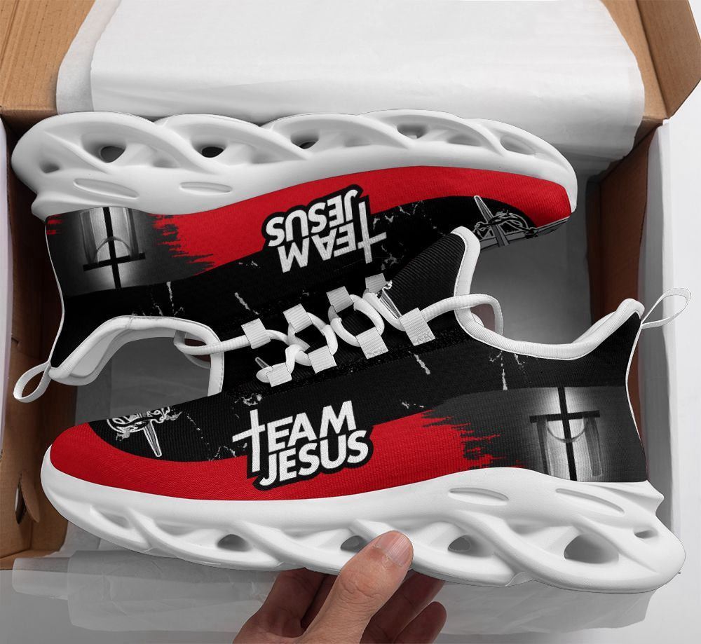 Christian Best Running Shoes, Team Jesus Running Sneakers Max Soul Shoes For Men And Women, Jesus Fashion Shoes