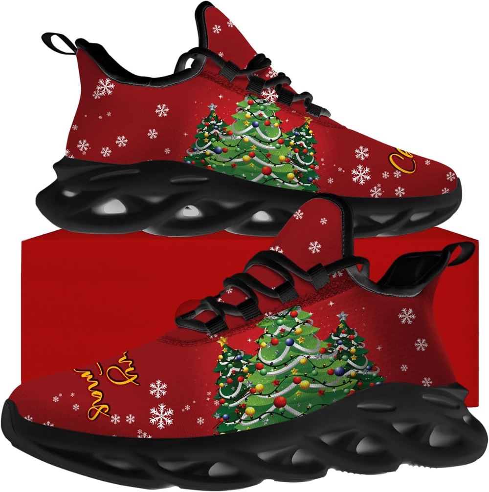 Christmas Running Shoes, Christmas Tree Max Soul Shoes For Men Women, Christmas Shoes, Winter Fashion Shoes