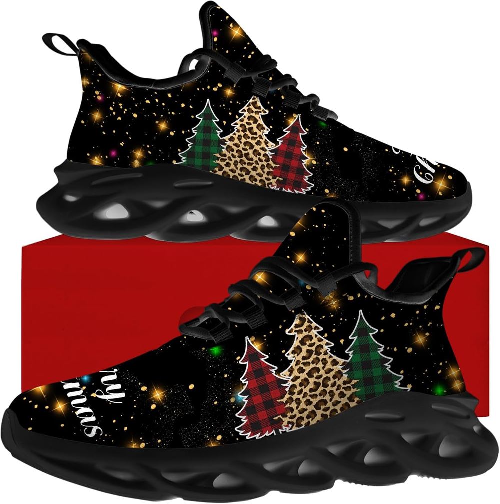 Christmas Running Shoes, Merry Christmas Tree Max Soul Shoes For Men Women, Christmas Shoes, Winter Fashion Shoes