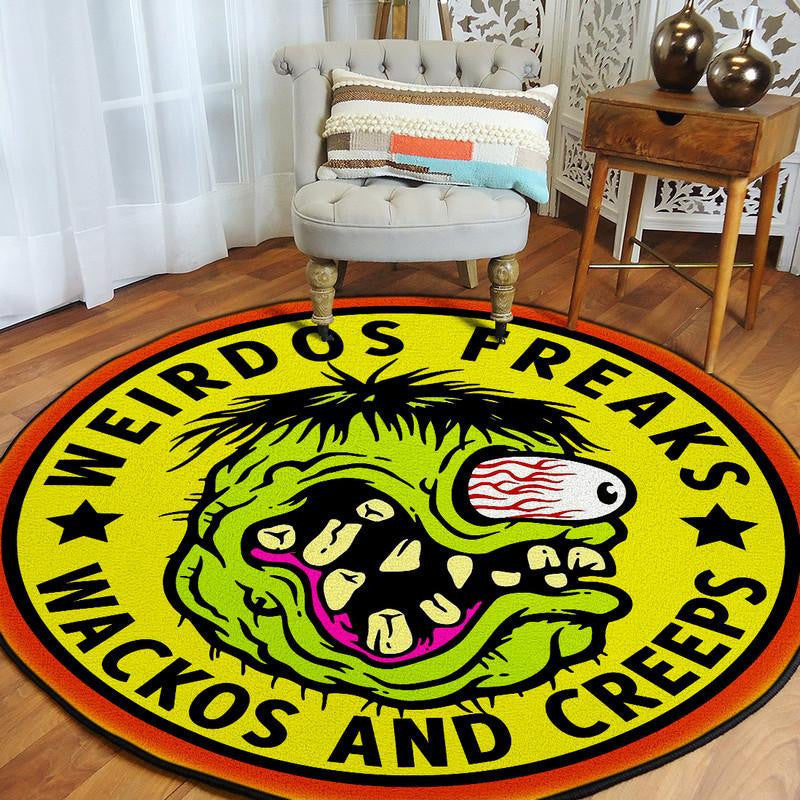 Rat Fink Round Mat Round Floor Mat Room Rugs Carpet Outdoor Rug