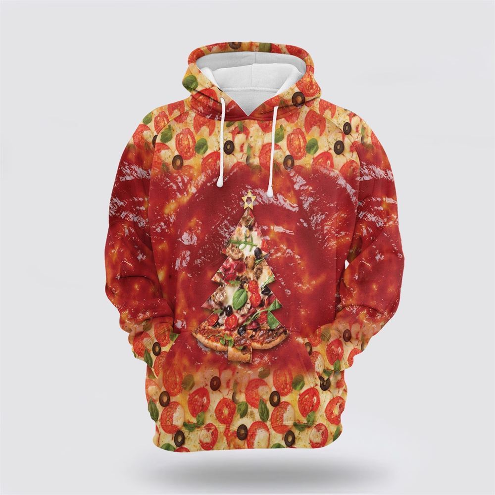 All I Want for Christmas is Pizza All Over Print 3D Hoodie For Men & Women, Christmas Hoodie Cute, Christmas Gift, Christmas Fashion