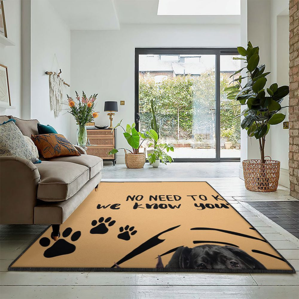 Dog Mom Carpet Great Dane Rug Rectangle Rugs Washable Area Rug Non-Slip Carpet For Living Room Bedroom