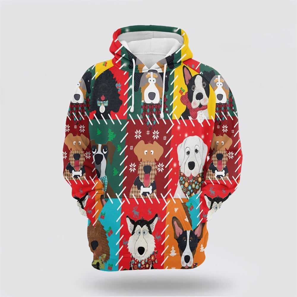 Dog Lover Christmas All Over Print 3D Hoodie For Men & Women, Christmas Dog Hoodie, Christmas Hoodie Cute, Christmas Gift