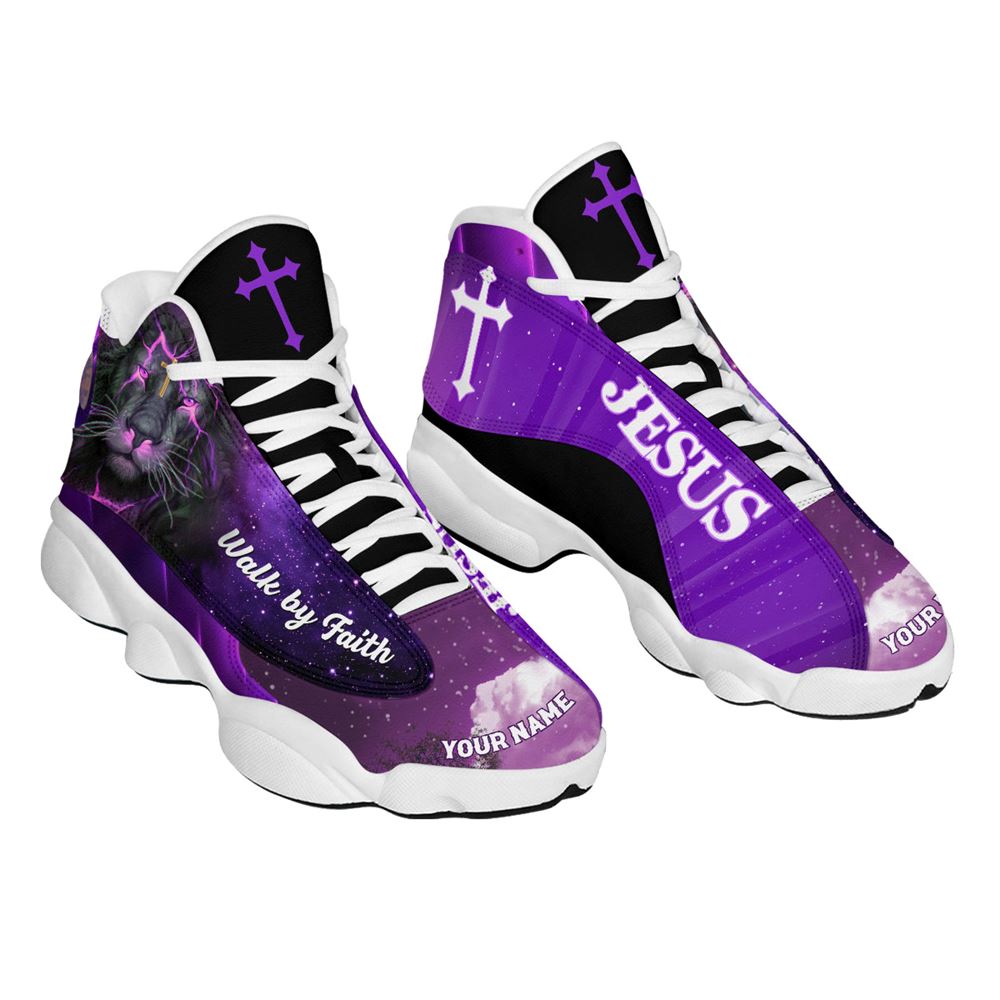 Walk By Faith Jesus Galaxy Customized Jd13 Shoes For Man And Women, Christian Basketball Shoes, Gifts For Christian, God Shoes