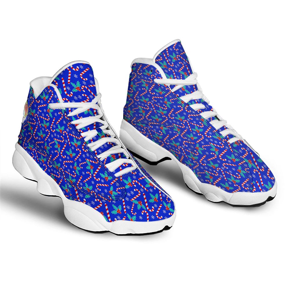 Christmas Basketball Shoes, Candy And Christmas Berry Print Pattern Jd13 Shoes For Men Women, Christmas Fashion Shoes