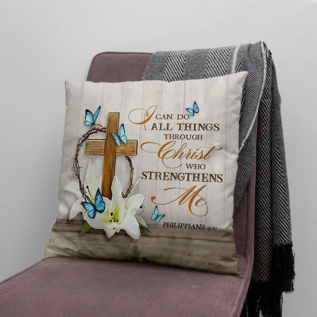 Philippians 413 Nkjv Bible Verse Pillow