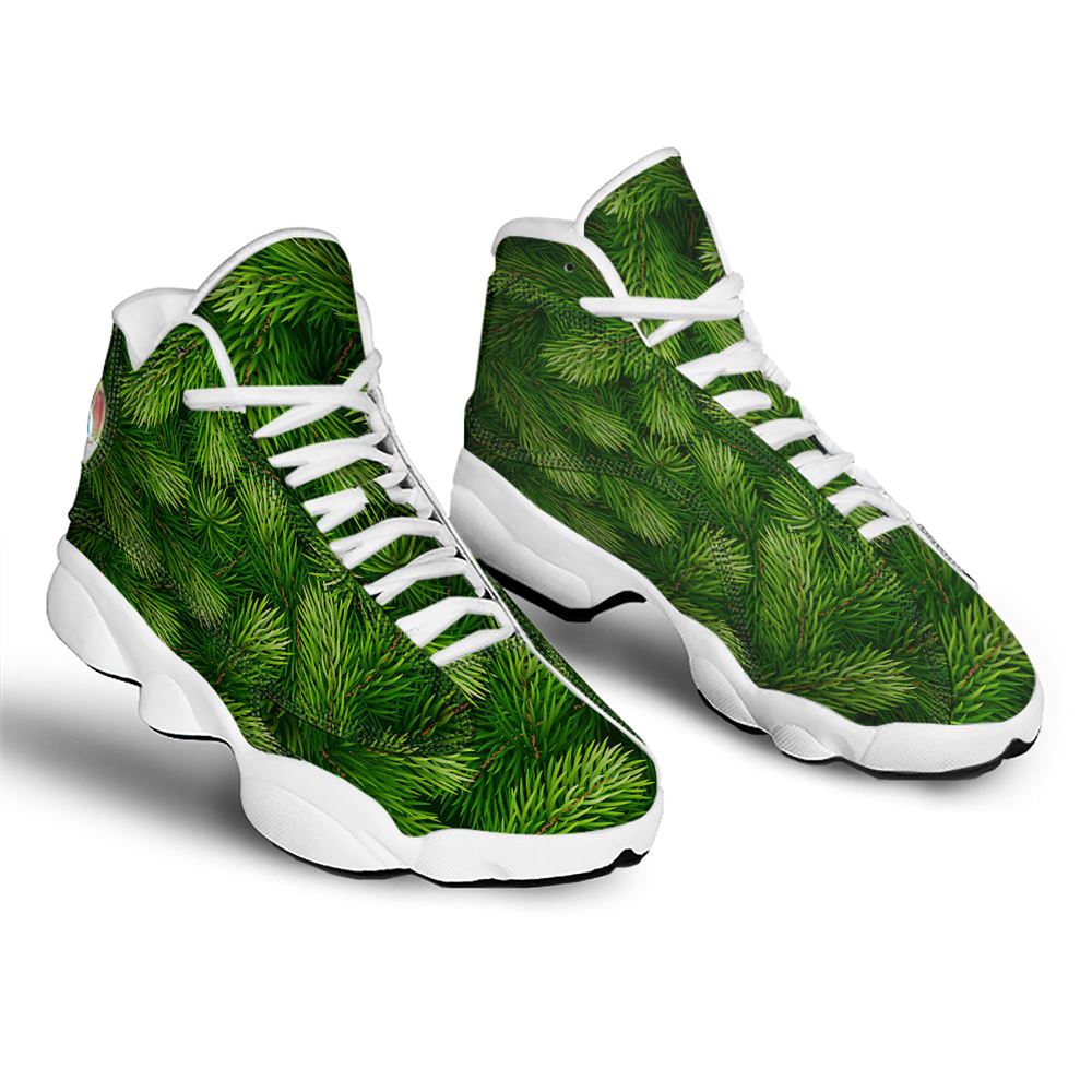 Christmas Basketball Shoes, Branches Christmas Tree Print Jd13 Shoes For Men Women, Christmas Fashion Shoes