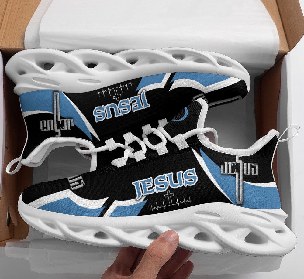 Christian Best Running Shoes, Jesus Running Christ Sneakers Max Soul Shoes For Men And Women, Jesus Fashion Shoes