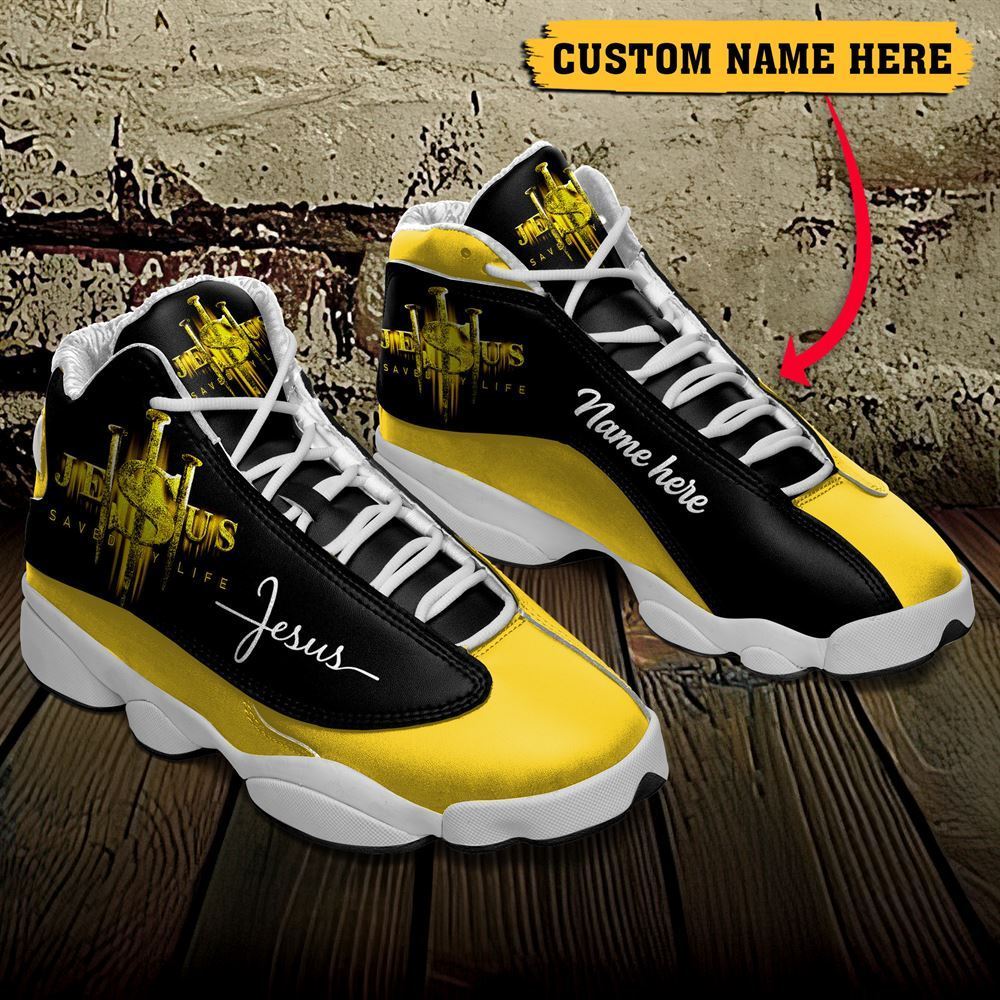 Jesus Saved My Life Customized Jd13 Shoes For Man And Women, Christian Basketball Shoes, Gifts For Christian, God Shoes