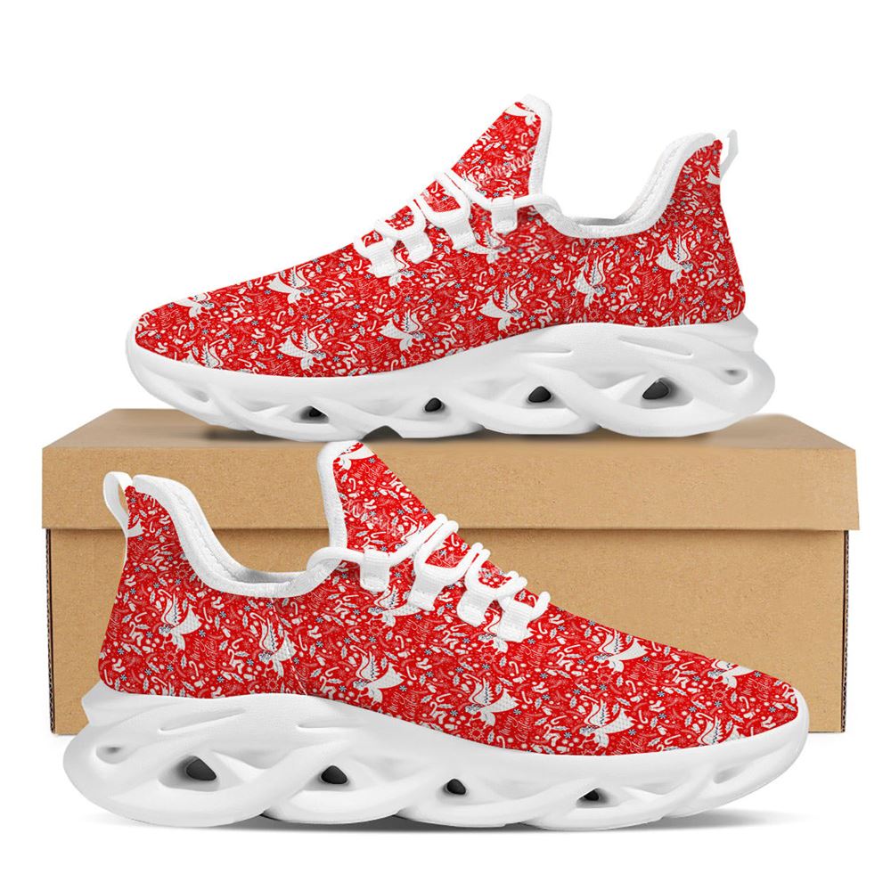 Christmas Angel Print Pattern White Max Soul Shoes For Men Women, Best Running Sneaker, Christmas Shoes, Winter Fashion Shoes