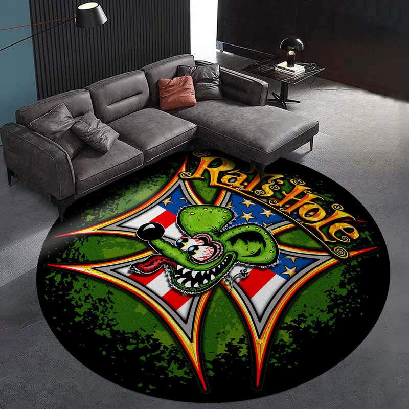 Rat's Hole Living Room Round Mat Circle Rug