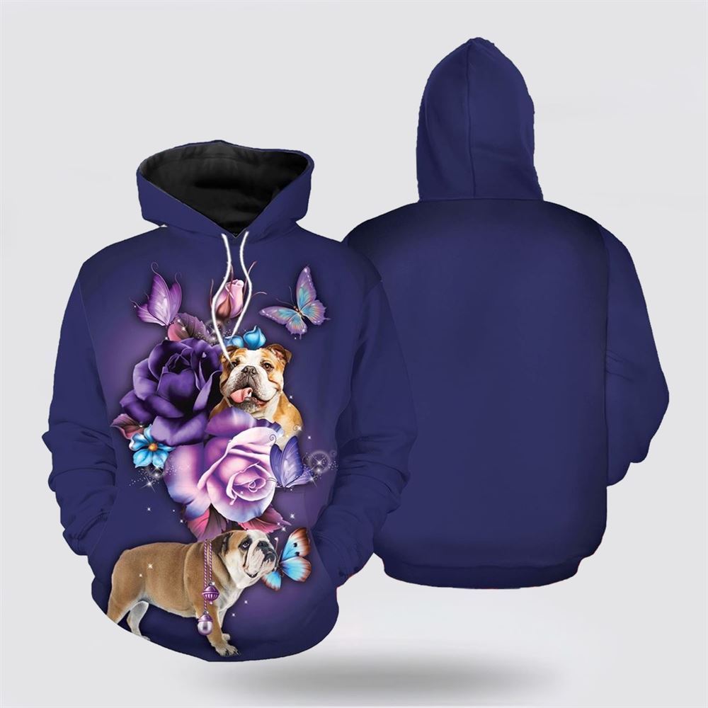 Bulldog Magical All Over Print 3D Hoodie For Men & Women, Christmas Dog Hoodie, Christmas Hoodie Cute, Christmas Gift