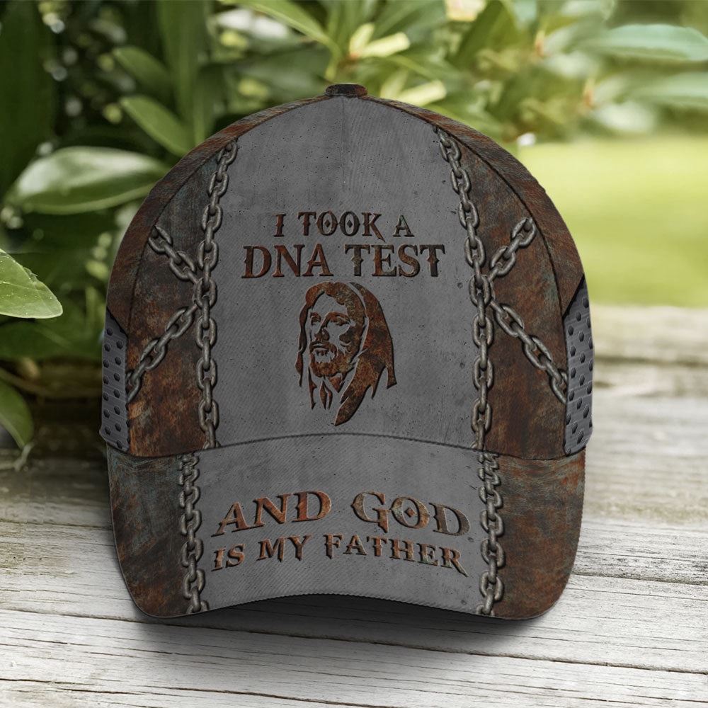 Baseball Cap For God Lovers Chain Rust And Metallic, Christian Baseball Cap, Religious Cap, Jesus Gift, Jesus Hat