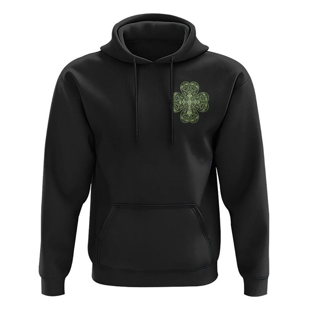 Clover Mandala Cross All Over Print 3D Hoodie, Christian Hoodie, Christian Sweatshirt, Bible Verse Shirt