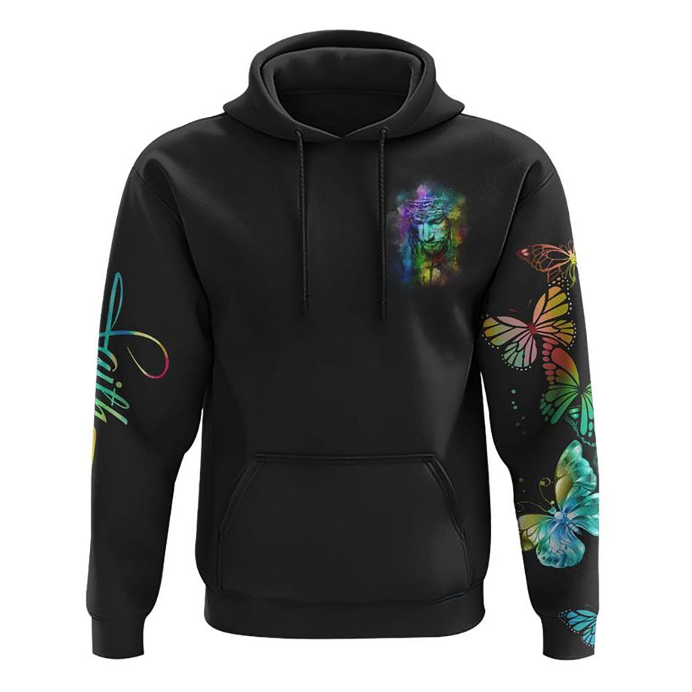 I Can Only Imagine Colorful Jesus Painting All Over Print 3D Hoodie, Christian Hoodie, Christian Hoodie, Bible Verse Shirt