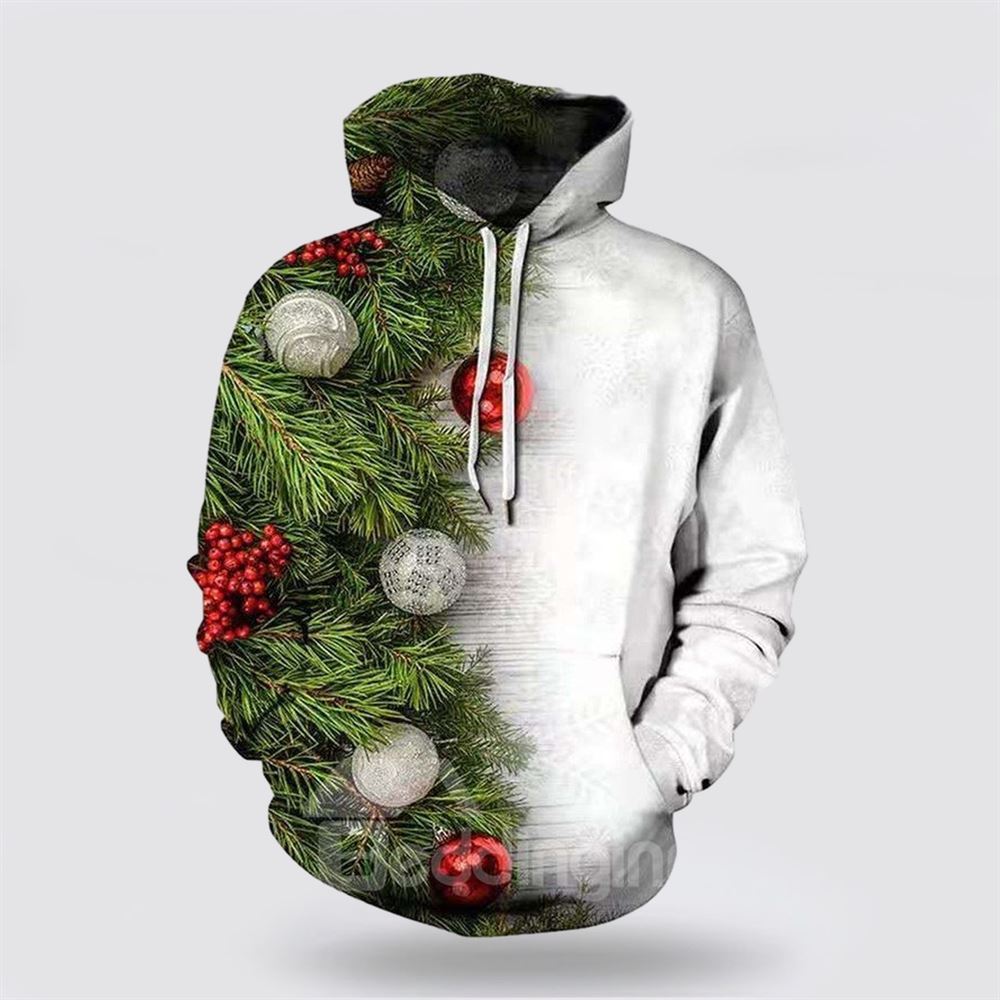 Christmas Tree All Over Print 3D Hoodie For Men & Women, Christmas Hoodie Cute, Christmas Gift, Christmas Fashion