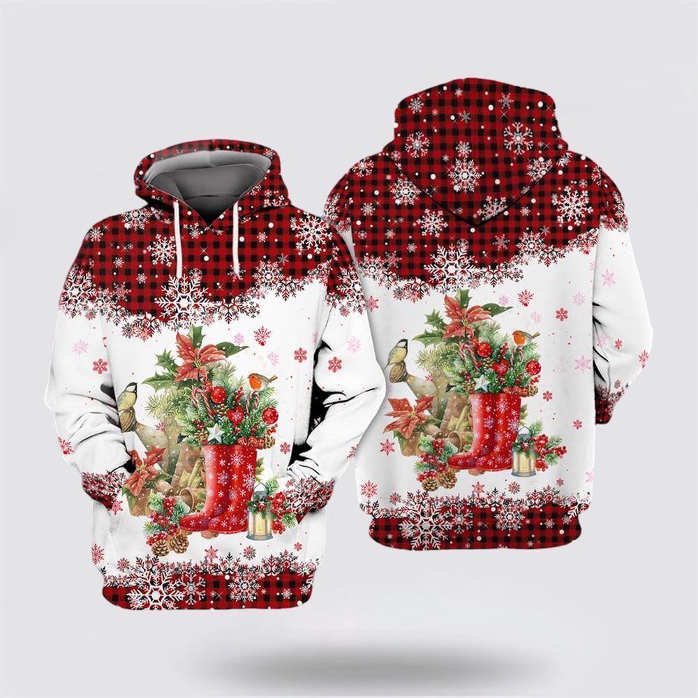 Christmas Gardening All Over Print 3D Hoodie For Men & Women, Christmas Hoodie Cute, Christmas Gift, Christmas Fashion