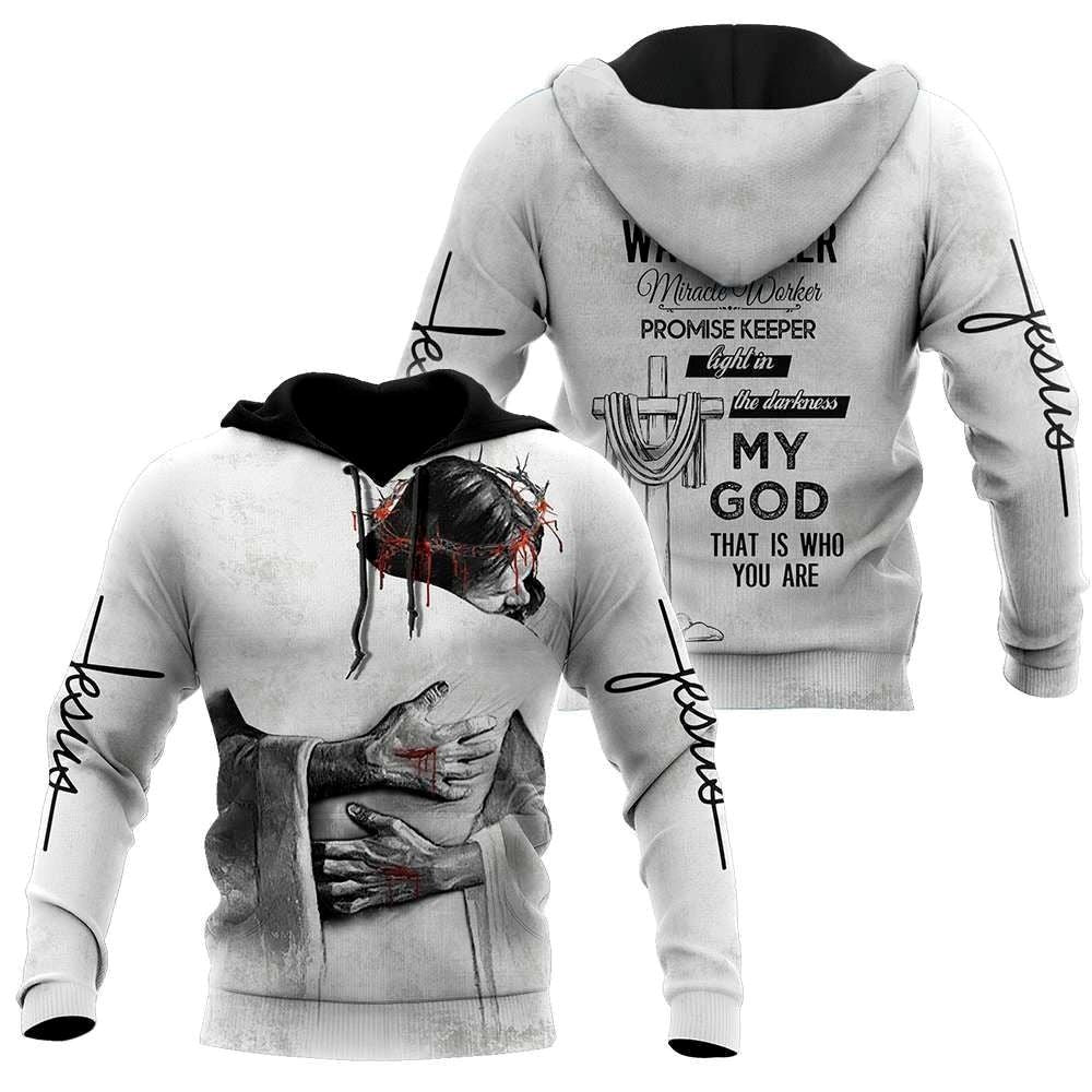 Faith in God Promise Keeper Light In The Darkness God 3D Hoodie For Man And Women, Jesus Printed 3D Hoodie