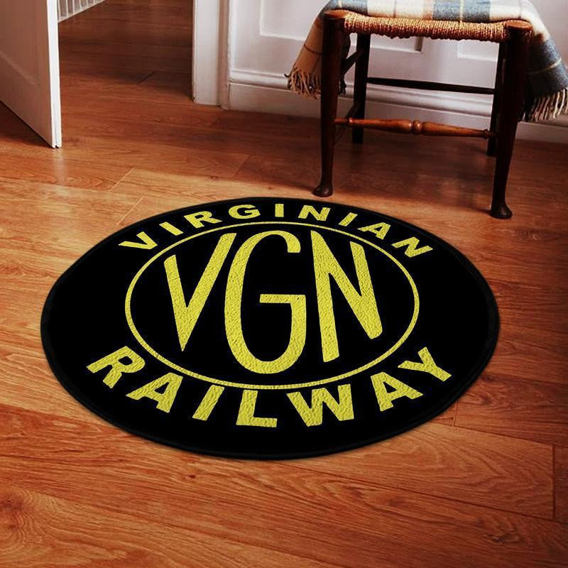 Virginian Living Room Round Mat Circle Rug Virginian Railway