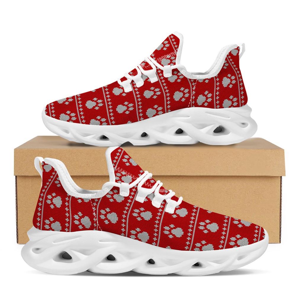 Ugly Christmas Paw White Max Soul Shoes For Men Women, Best Running Sneaker, Christmas Shoes, Winter Fashion Shoes