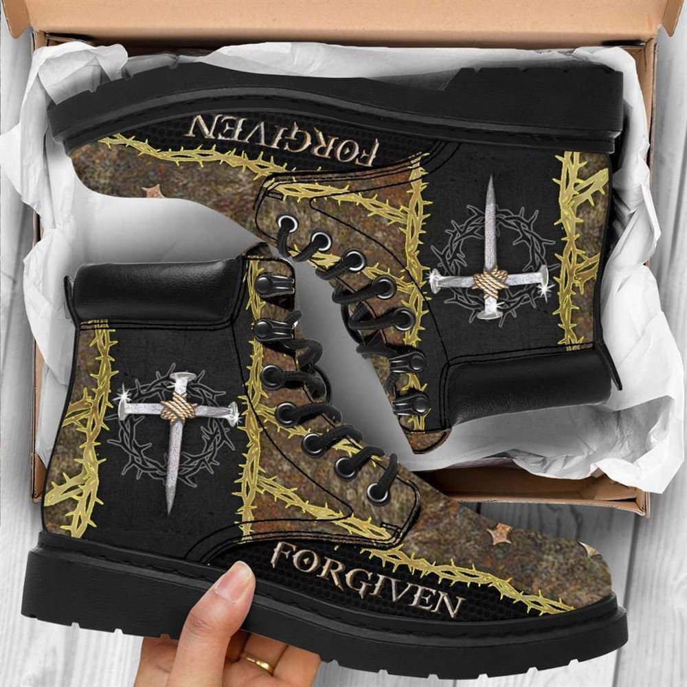 Christ Art Boots, Christian Fashion Shoes, Christian Lifestyle Boots, Bible Verse Boots, Christian Apparel Boots