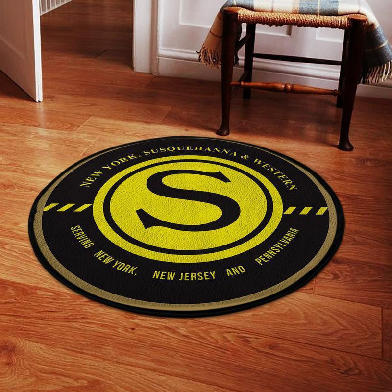 Susquehanna Living Room Round Mat Circle Rug Susquehanna Railroad