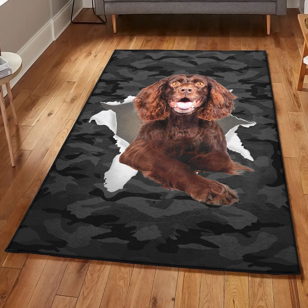 Dog Non Shedding Boykin Spaniel Dog Rug Rectangle Rugs Washable Area Rug Non-Slip Carpet For Living Room Bedroom