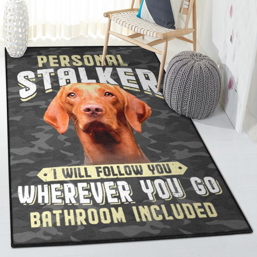 Dog Vizsla Dog Rug Rectangle Rugs Washable Area Rug Non-Slip Carpet For Living Room Bedroom