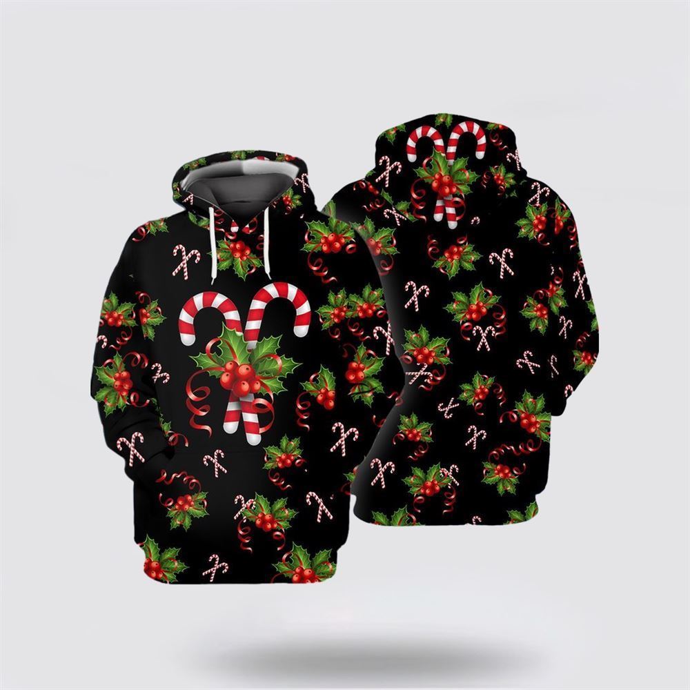 Candy Cane Christmas Soul All Over Print 3D Hoodie For Men & Women, Christmas Hoodie Cute, Christmas Gift, Christmas Fashion