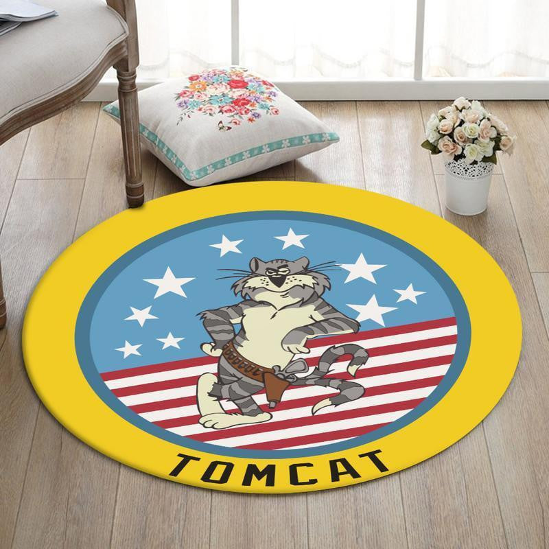 Topgun Living Room Round Mat Circle Rug Top Gun