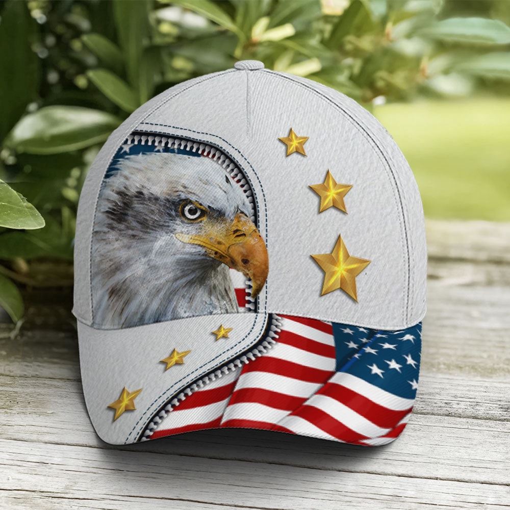 Eagle And US Flag Baseball Cap, Christian Baseball Cap, Religious Cap, Jesus Gift, Jesus Hat