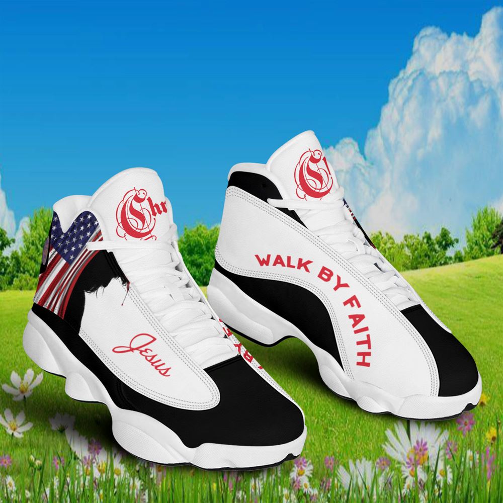 Jesus Walk By Faith Jd13 Shoes For Man And Women, Christian Basketball Shoes, Gift For Christian, God Shoes