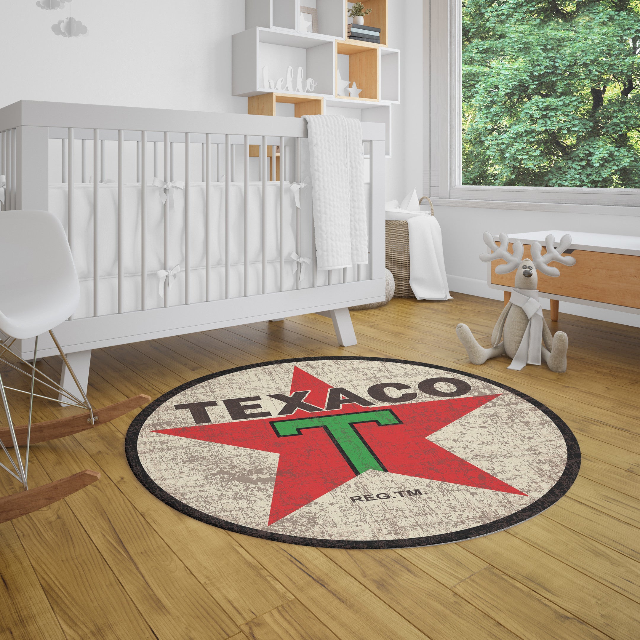 Texaco Round Mat Round Floor Mat Room Rugs Carpet Outdoor Rug Washable Rugs